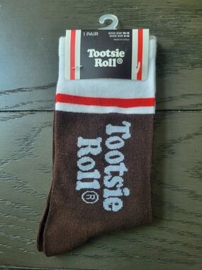 Tootsie Roll brown socks #candy #retro